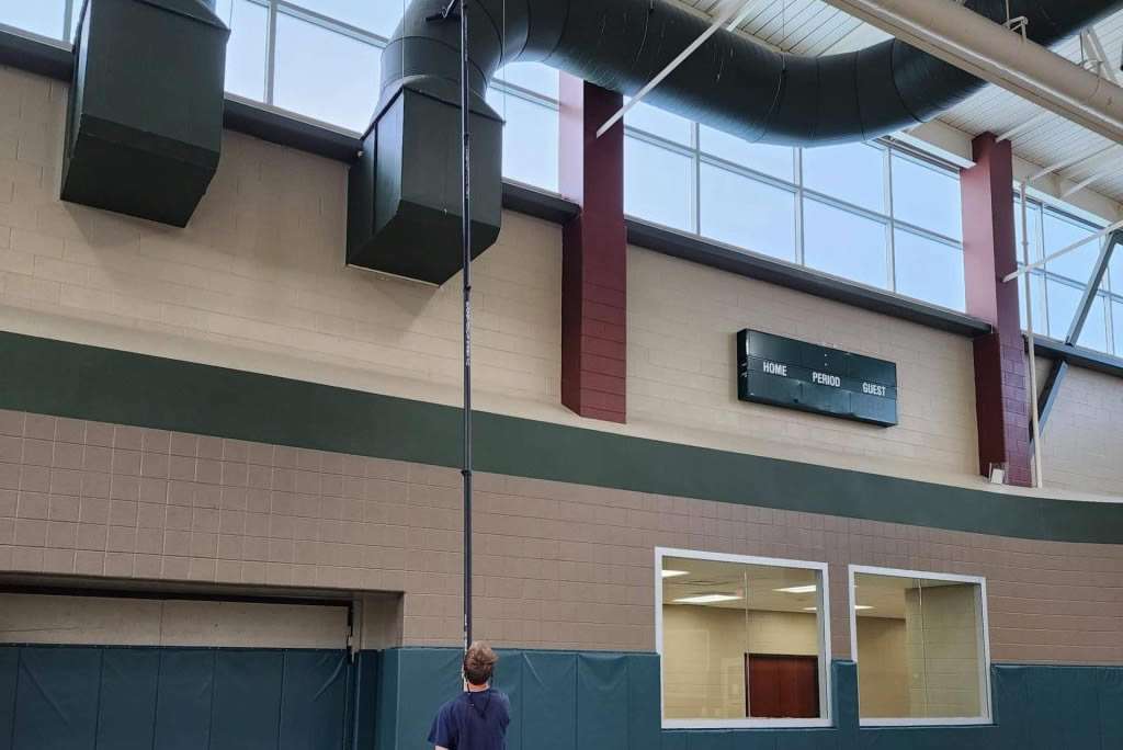 commercial window and rafter cleaning Longmont CO